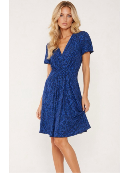 Banana Republic Dresses & Skirts - Banana Republic Leopard Wrap Dress Quiet Luxury Parisian Scandi Office Classic M
